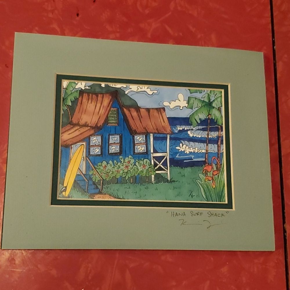 Hana Surf Shack Print 10 x 8 Maui